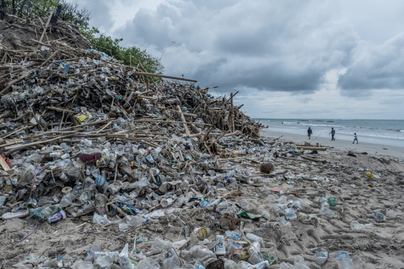 Popular Kuta Beach is an example of the waste challenge Bali faces.