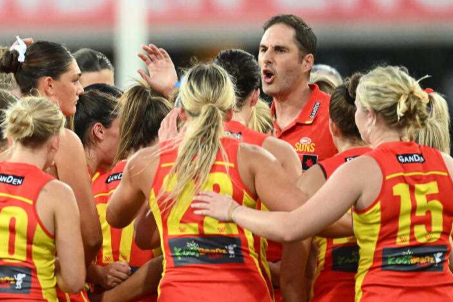 The Gold Coast Suns have sacked their AFLW coach, Cameron Joyce. Photo: Dave Hunt/AAP