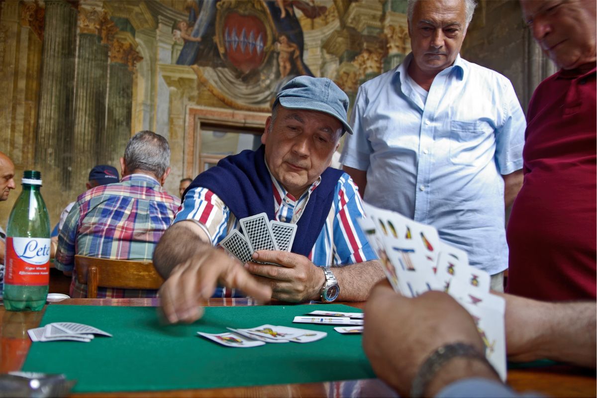 The Card Player, captured in Sorrento by John Callisto.