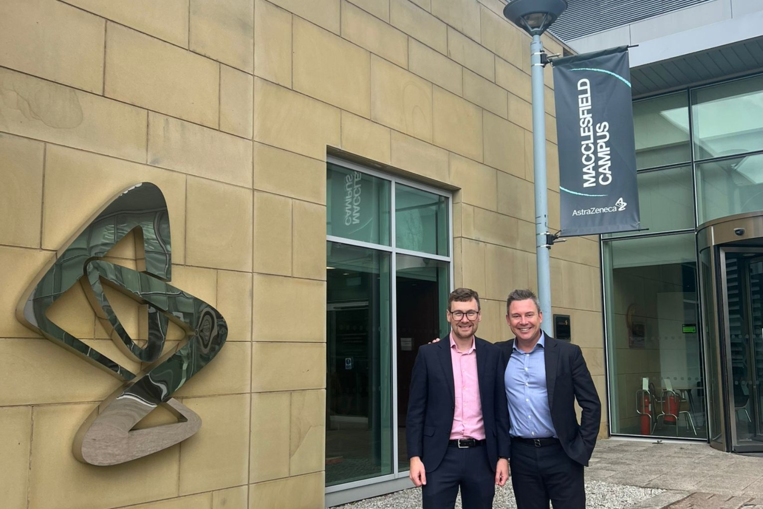 A partnership with AstraZeneca might have been what saved Clever Culture Systems from collapse. L-R: CCS corporate development director Jack Brown and CEO Brent Barnes. Photo: Supplied.