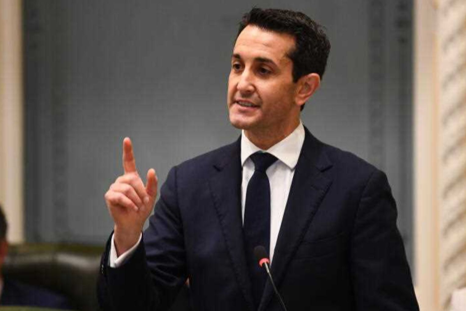 Premier David Crisafulli praised the courage of victims of crime as tough justice laws were passed. Photo: Jono Searle/AAP