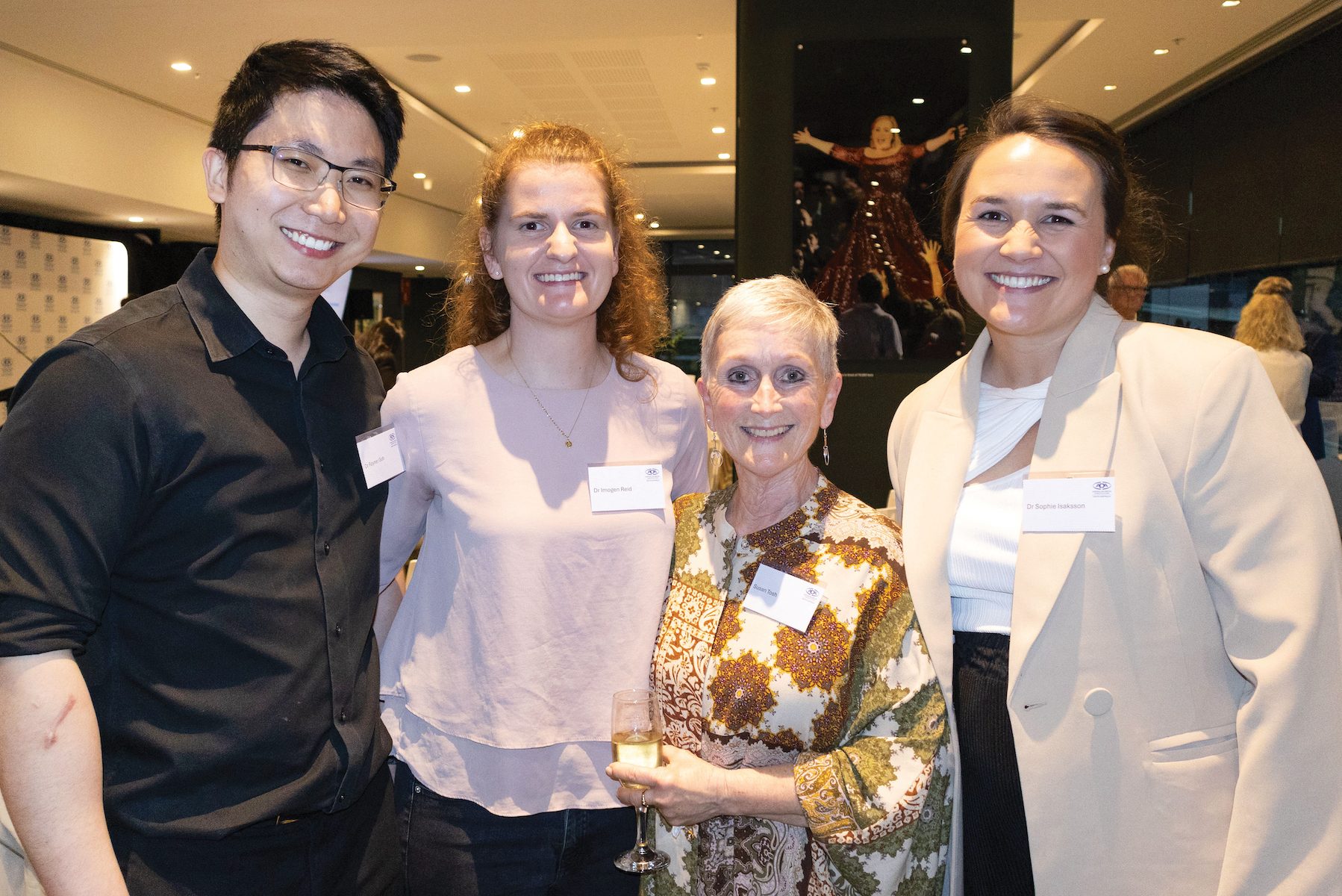 Dr Rayner Goh, Dr Imogen Reid, Susan Tosh and Dr Sophie Isaksson