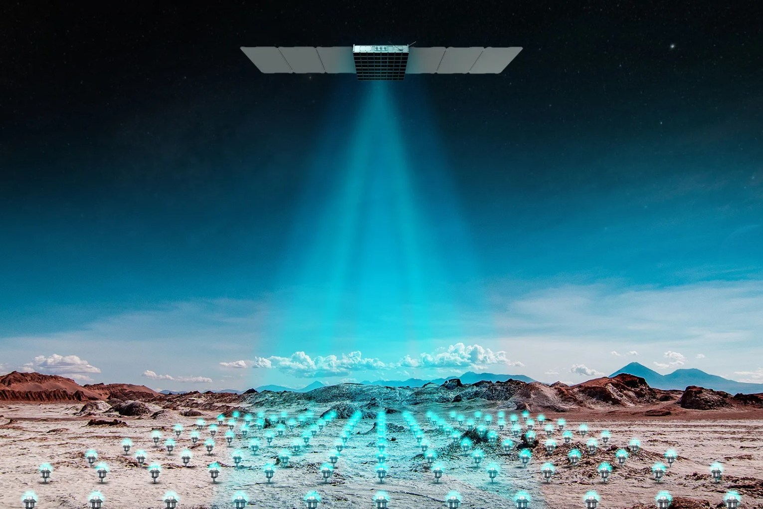 Depiction of the Exosphere mining exploration system by Fleet Space Technologies.