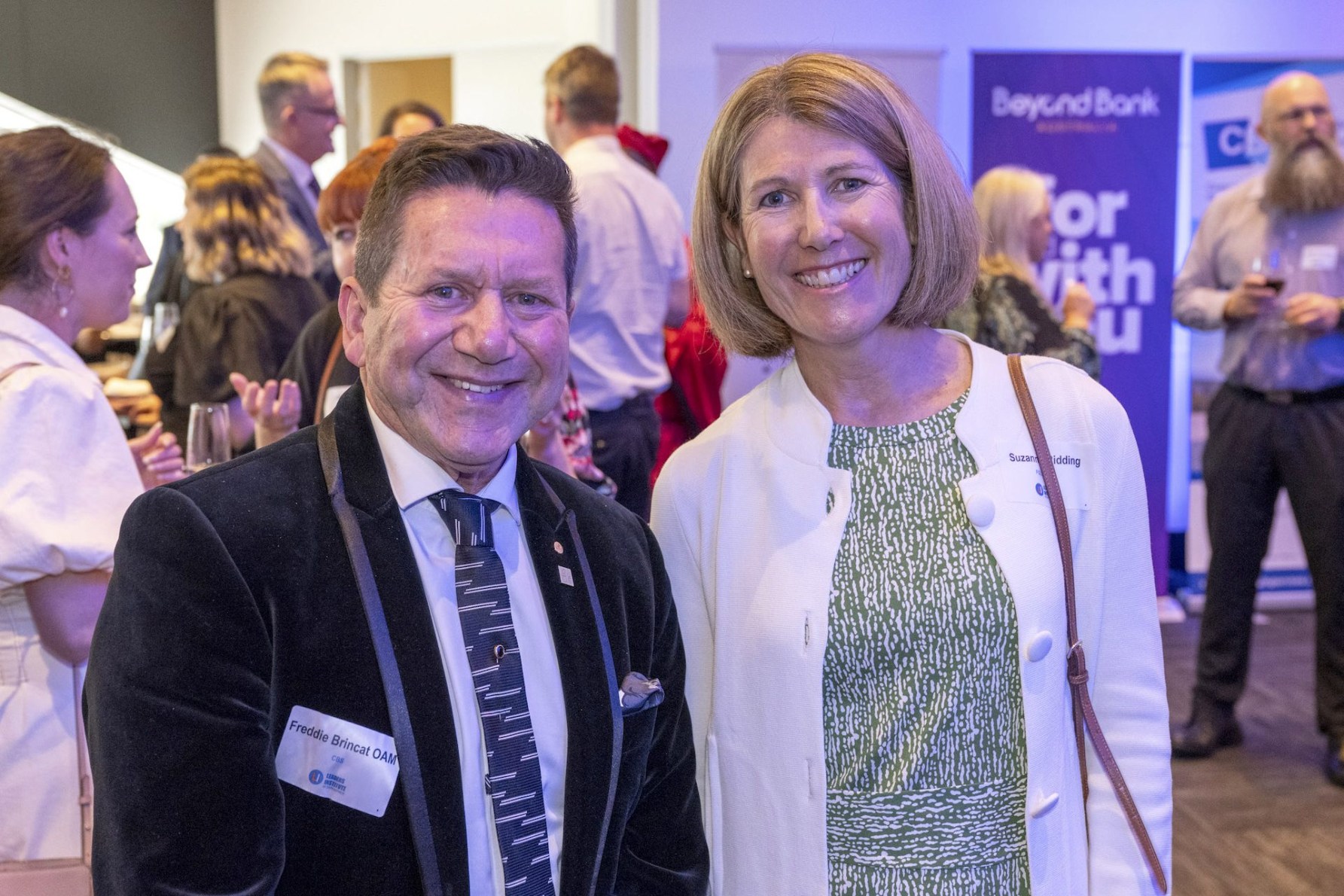 Freddie Brincat OAM and Suzanne Ridding