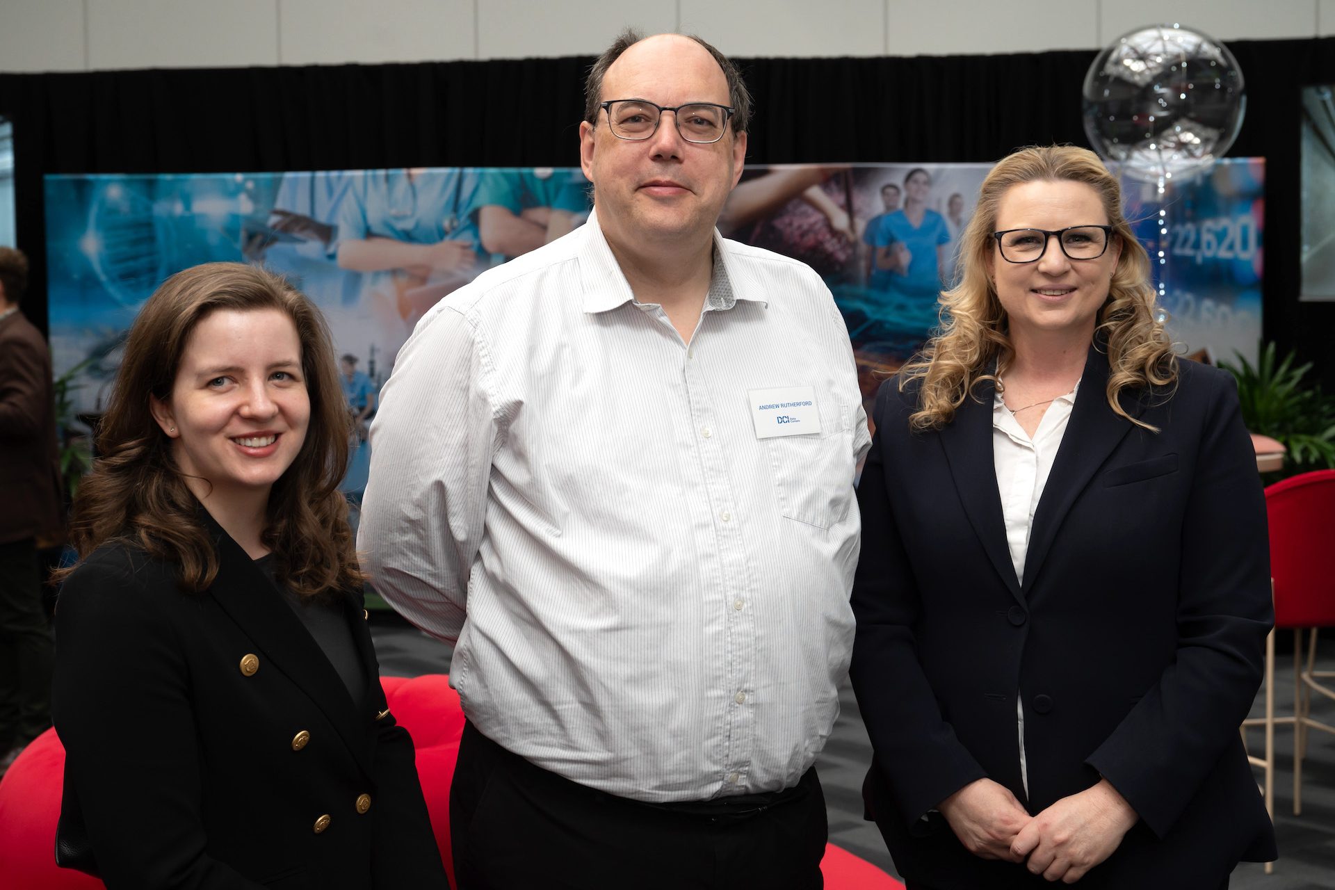 Grace Nankivell, Andrew Rutherford and Lois Baldwin