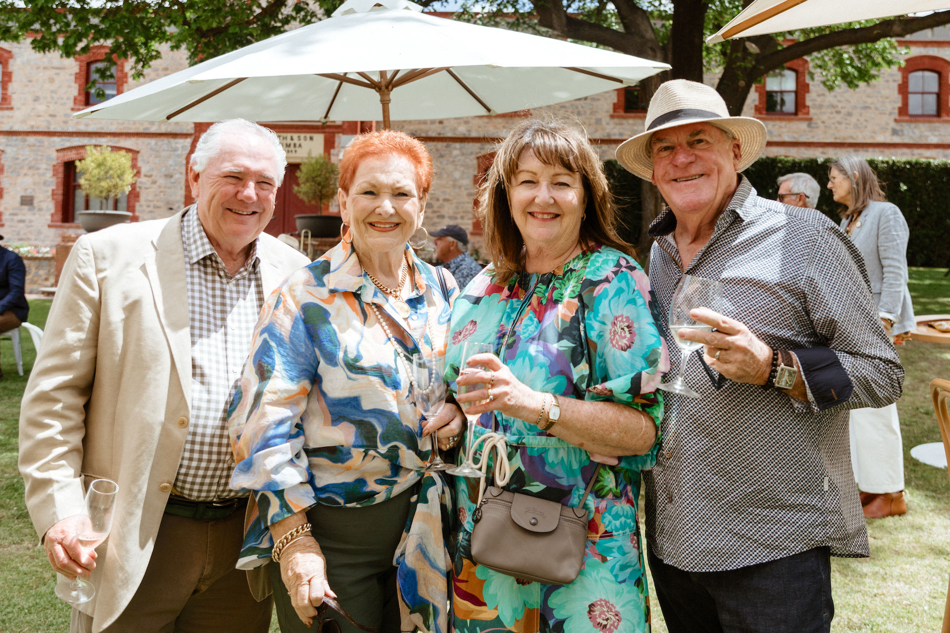 Grant Burge, Helen Burge, Charmaine Lynas and Tim Lynas