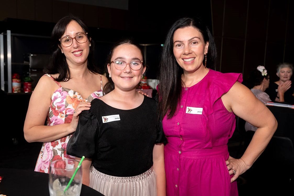 Jackie Amos, Zara Amos and Teresa Luppino