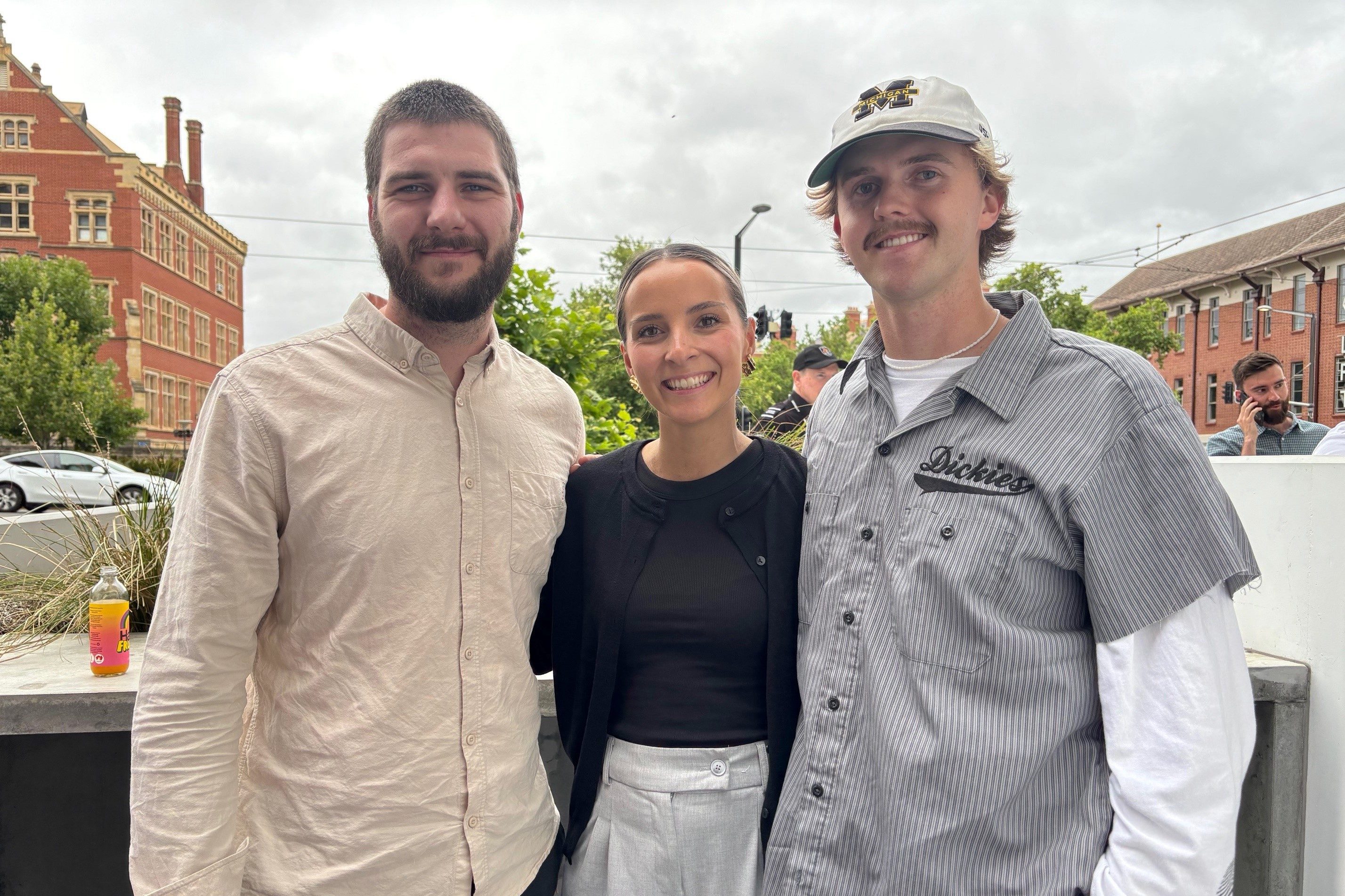 Alex Dean, Lakeesha Peautagitama and Liam Greenslade