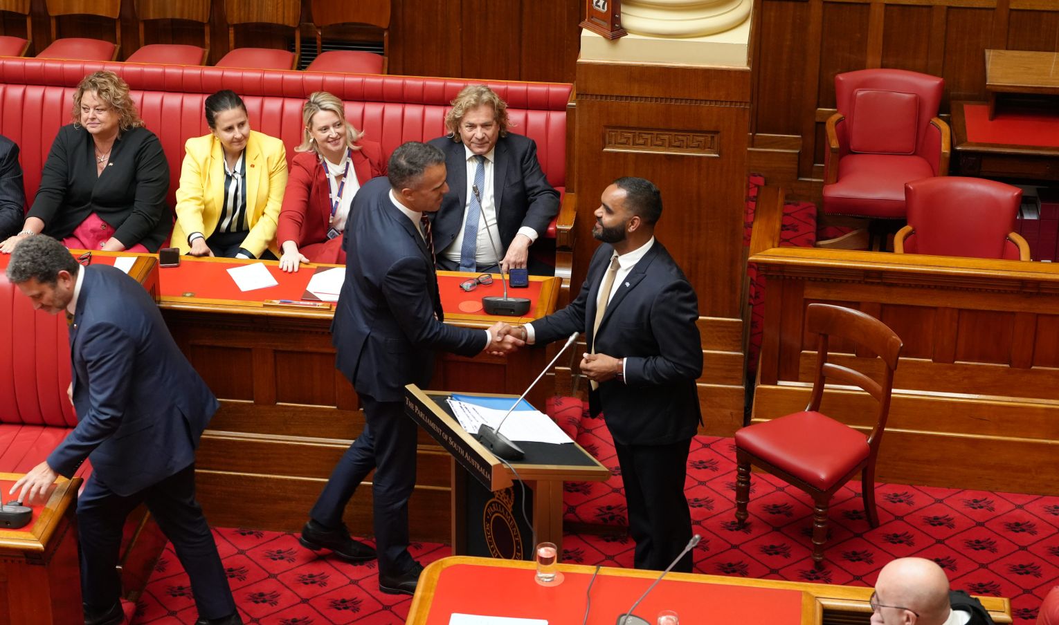 The Voice has had "thoughtful, pragmatic engagement” with the government in its first year, Premier Peter Malinauskas said. Photo: AAP via ABC pool