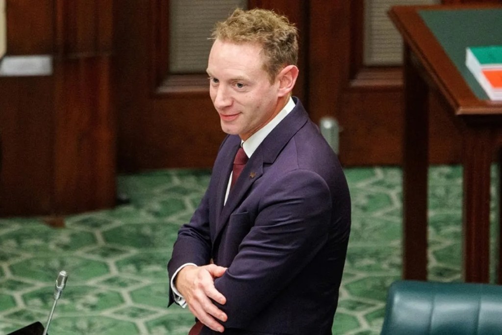 Opposition leader David Speirs during happier times in parliament. Photo: Tony Lewis/InDaily