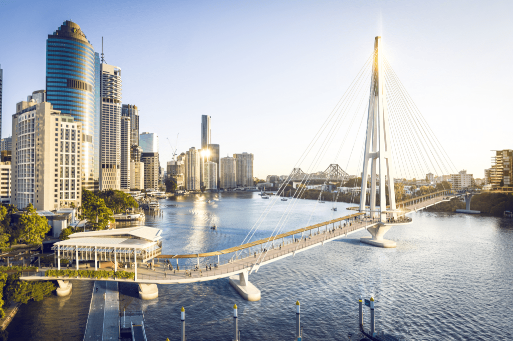 Thumbnail for Brisbane City Council is cutting the ribbon on the Kangaroo Point Bridge this weekend