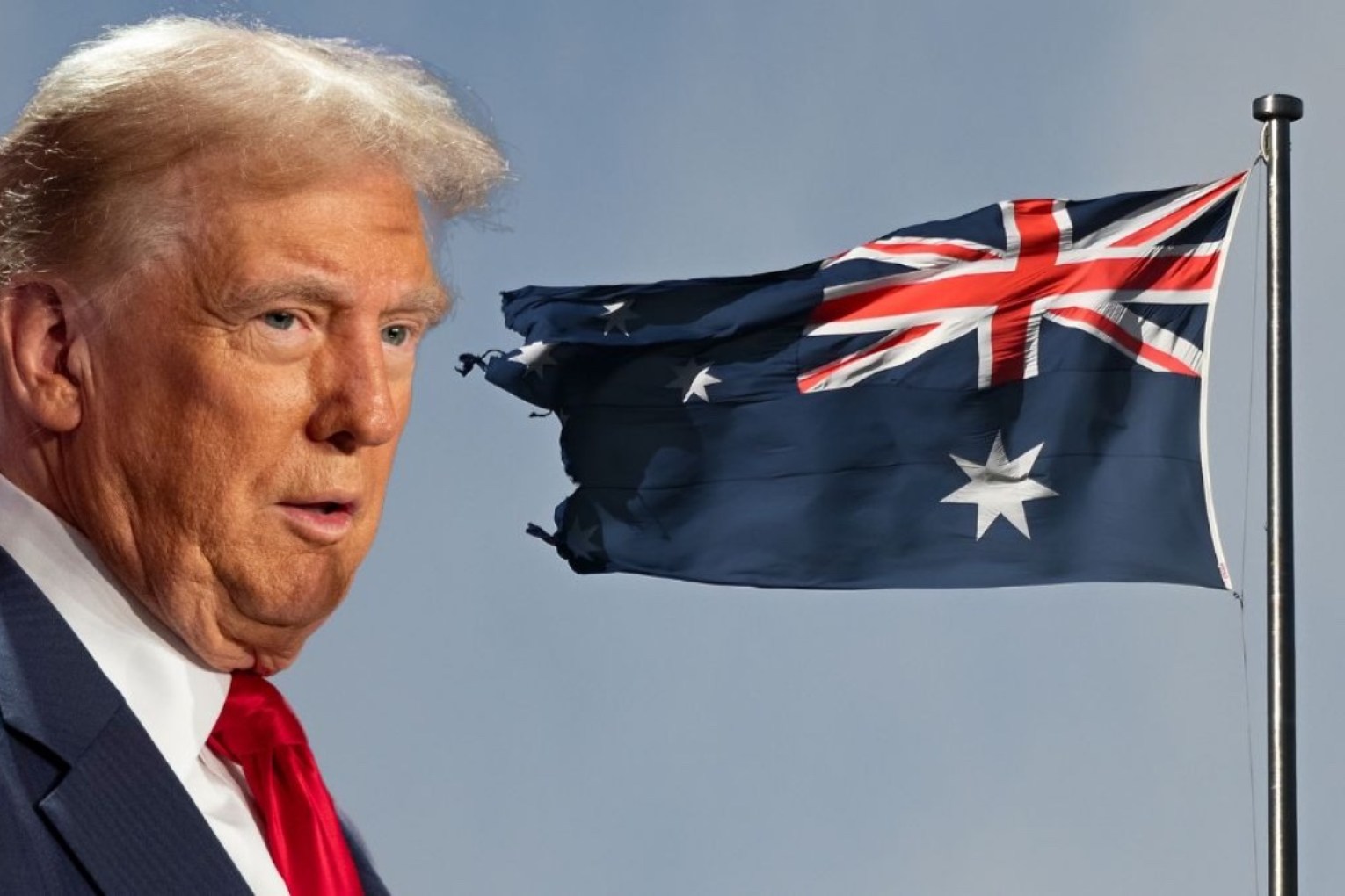 Leading economists have sounded the alarm about the effect of a second Trump presidency on Australia. Photos: AAP/TND.