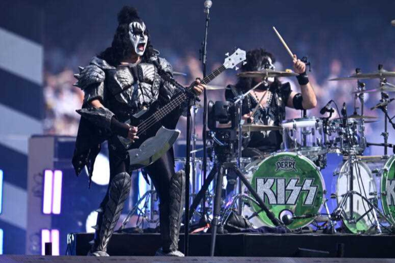 KISS legend Gene Simmons says no one has come close to Elvis, The Beatles or The Rolling Stones. Photo: Joel Carrett/AAP