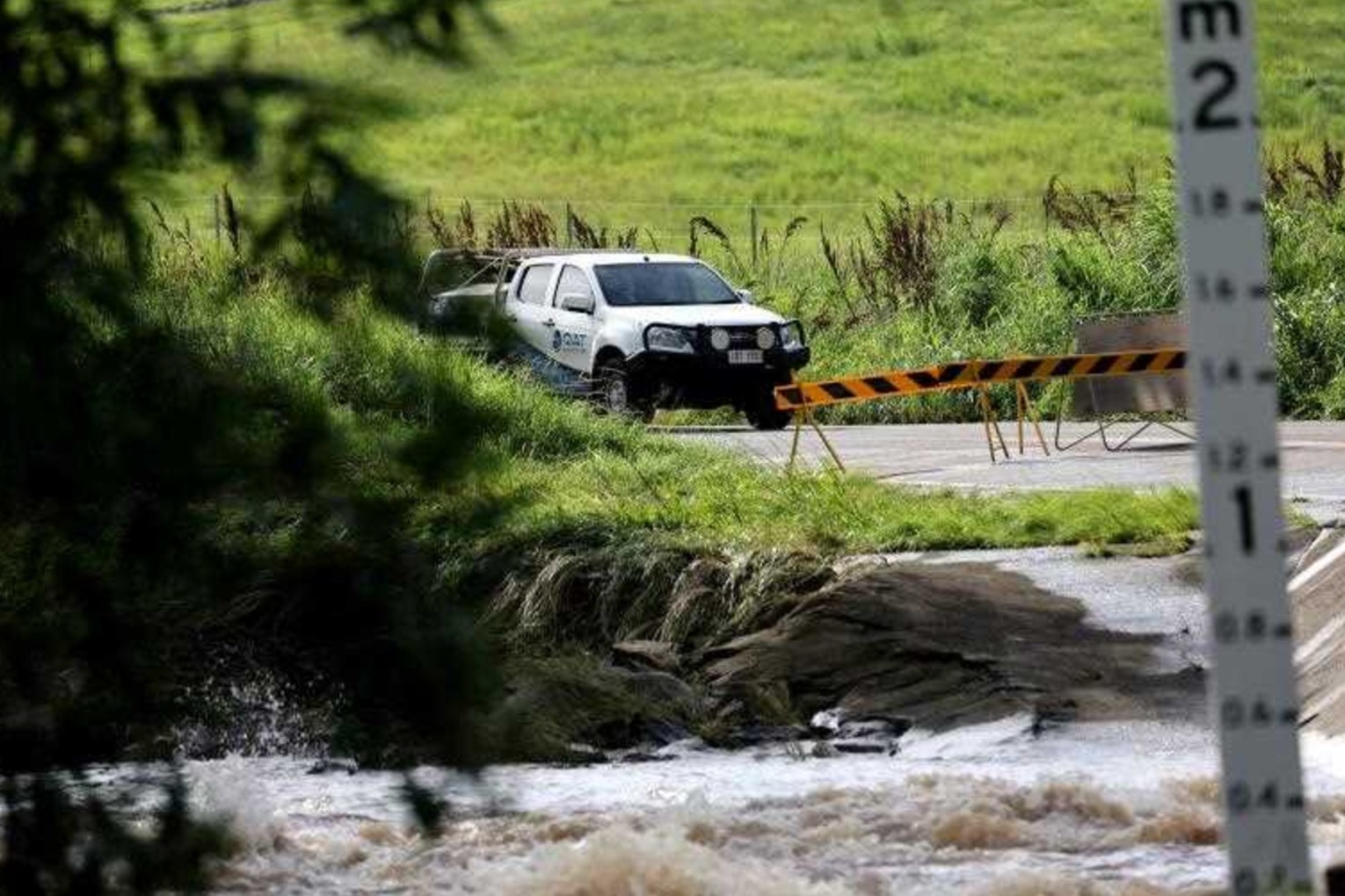 Further downpours are anticipated with roads already closed due to flash flooding. Photo: Jason O'Brien/AAP