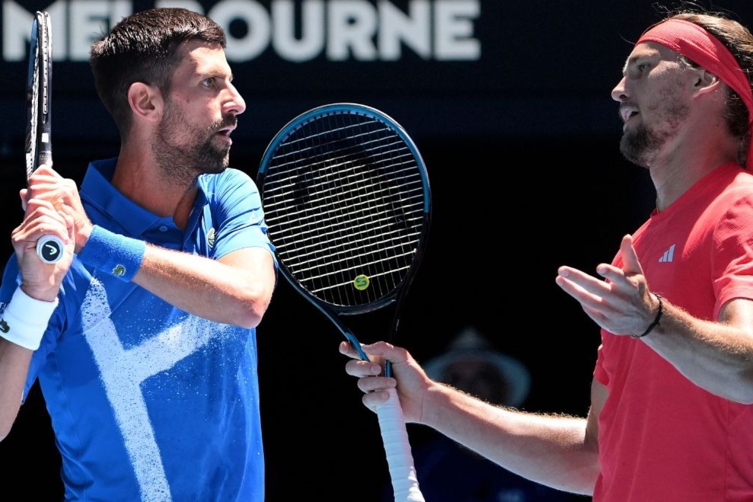 Novak Djokovic and Alexander Zverev are facing off in their Australian Open semi-final. 