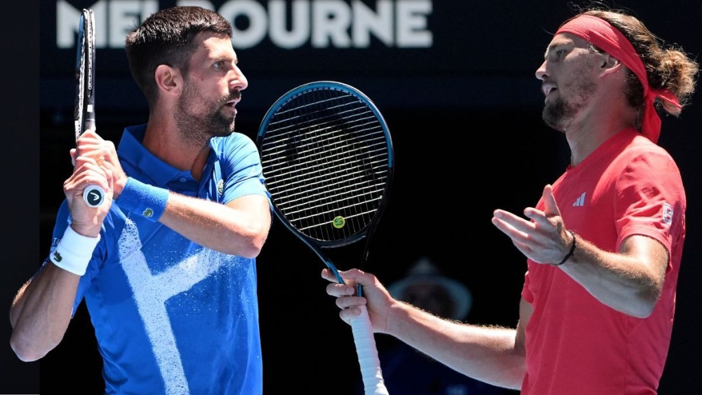 Novak Djokovic and Alexander Zverev are facing off in their Australian Open semi-final. 