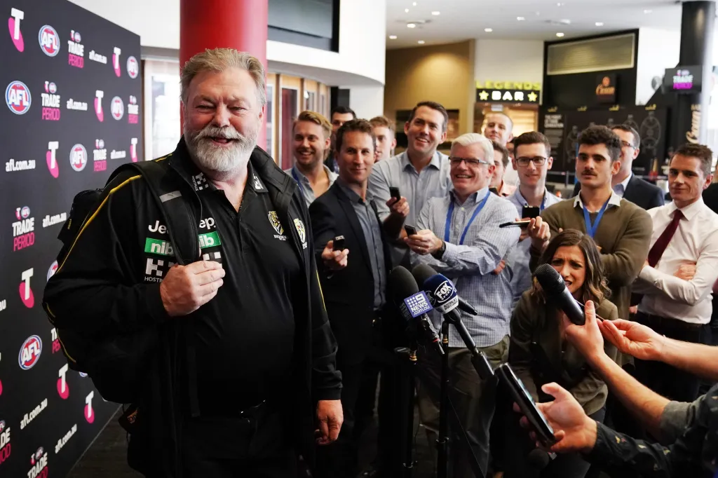 Neil Balme has joined Adelaide's board after a successful stint as Richmond's football manager. Photo: Michael Dodge/AAP