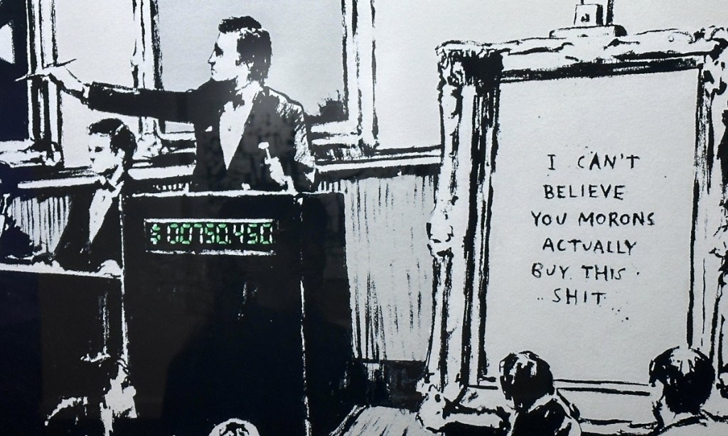 A Banksy work from 2007. Photo: InDaily.