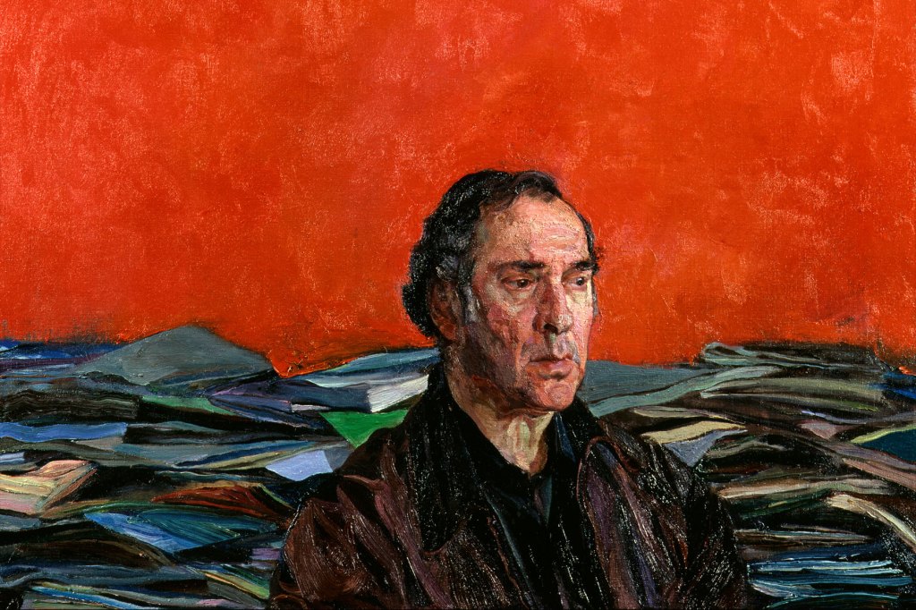 Justin Mortime's 1992 painting of acclaimed writer Harold Pinter, courtesy of the National Portrait Gallery, London, is one of many artworks of famous English writers that will soon be on show at HOTA Gallery on the Gold Coast.