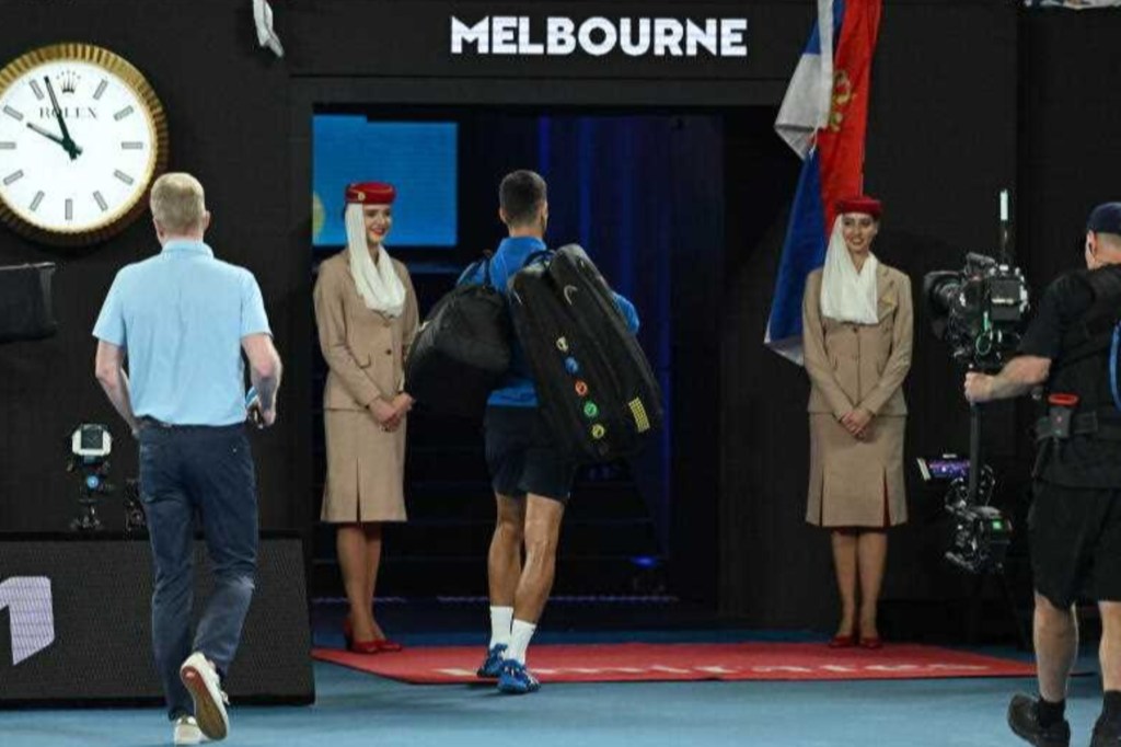 Thumbnail for Djokovic makes silent protest over Channel Nine sledge