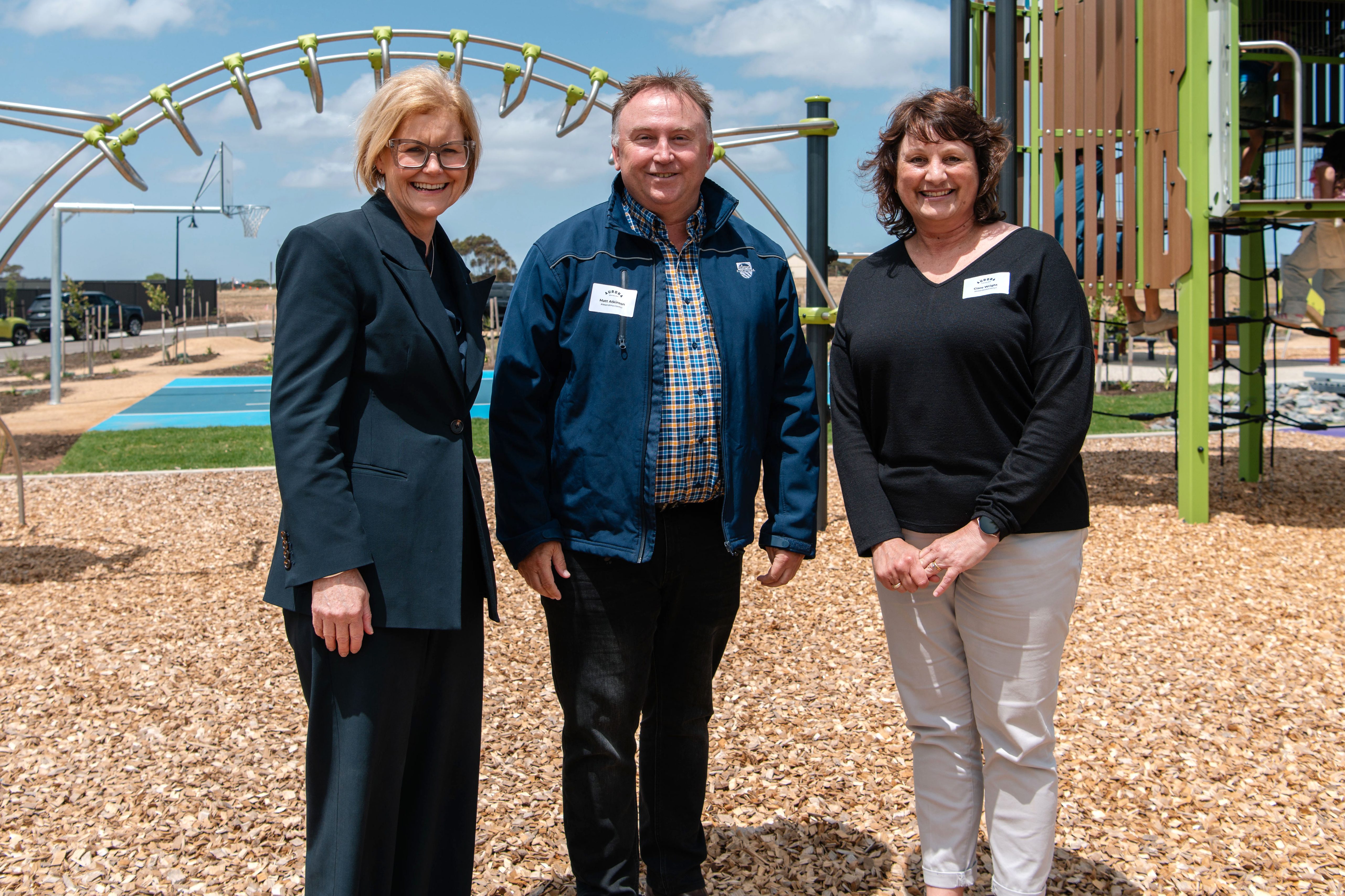 Ruth Vagnarelli, Matt Atkinson and Clare Wright