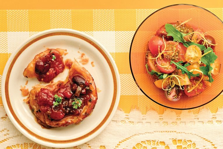 Thumbnail for Tomato, thyme and onion tarts