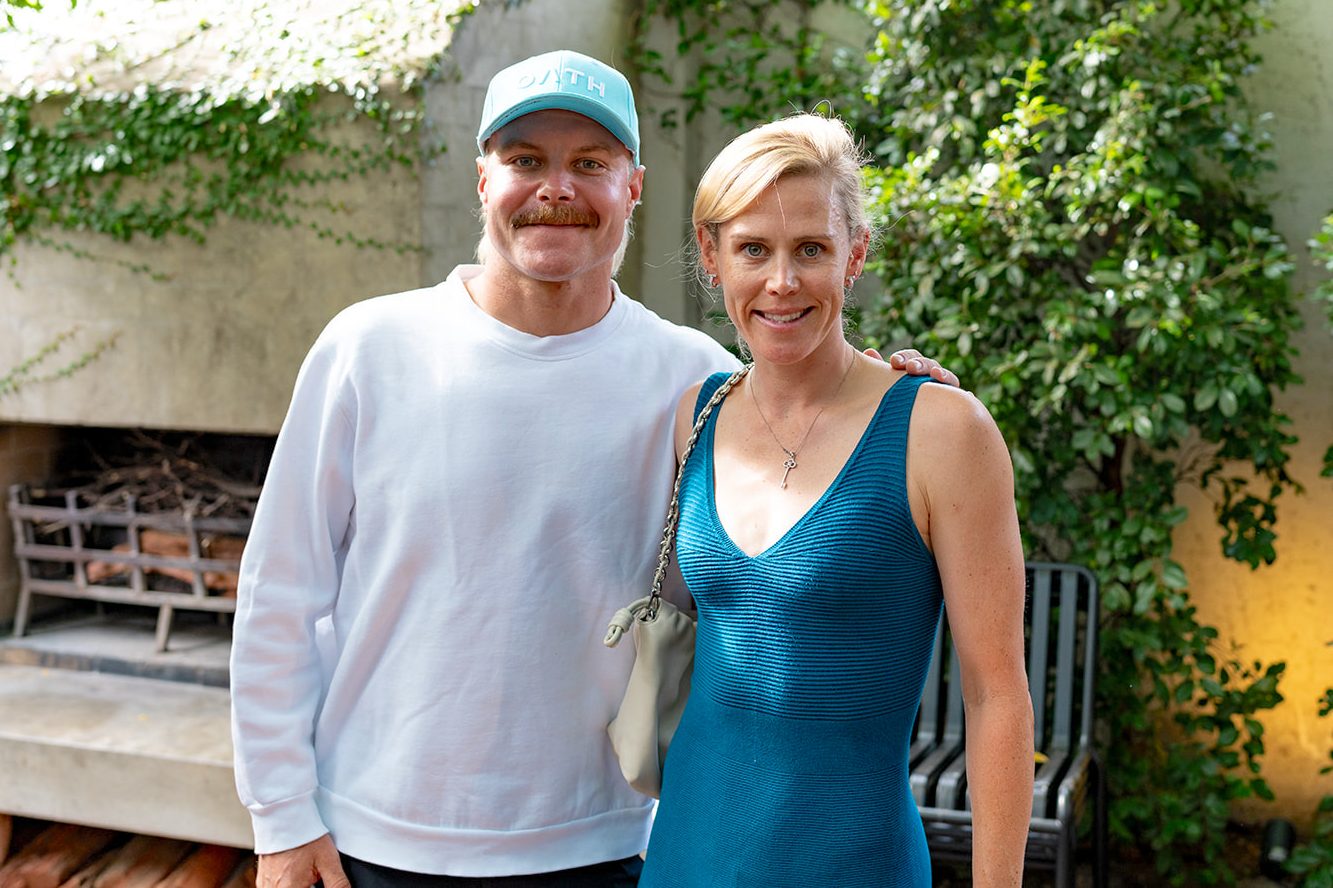 Valtteri Bottas and Tiffany Cromwell