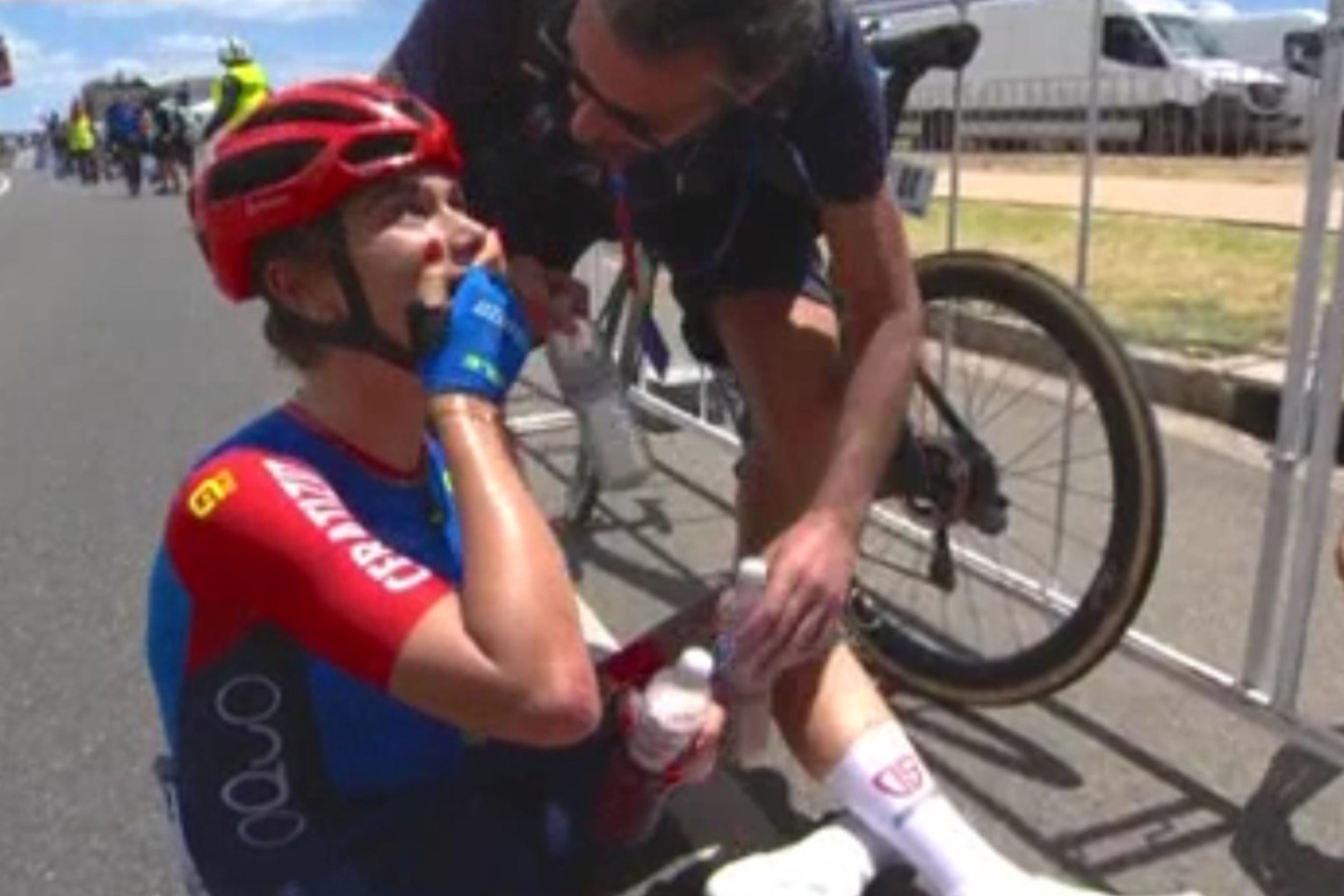 Daniek Hengeveld won the first stage of the women's 2025 Tour Down Under.