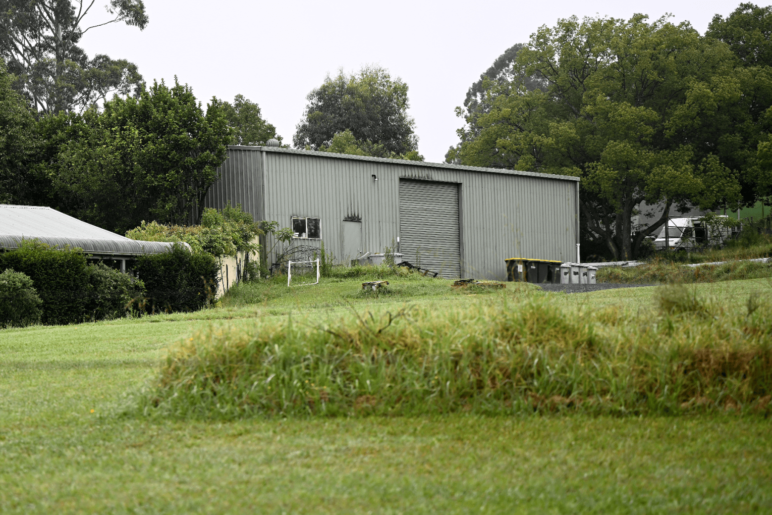 A property near where a caravan full of explosives was found - local land owners deny involvement. Photo: AAP