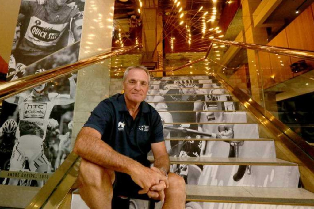 Long-time Tour Down Under Mike Turtur is back to celebrate the race's 25-year anniversary. Photo: Kelly Barnes/AAP