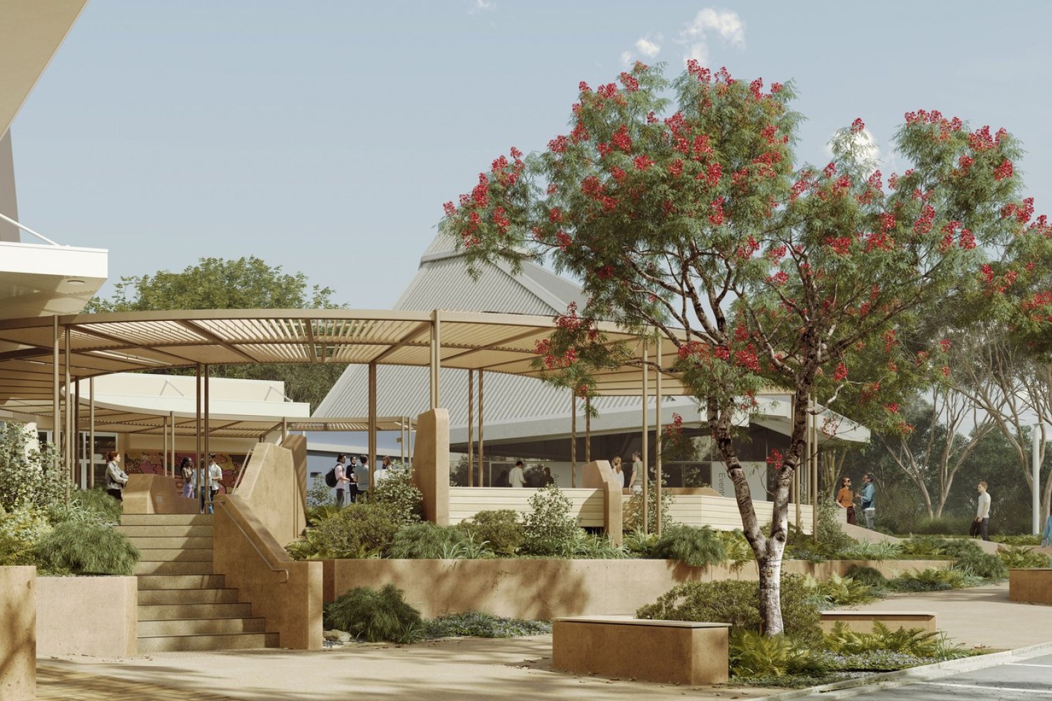 This is how the forecourt and entrance to the Redland Performing Arts Centre will look after a $3 million facelift.