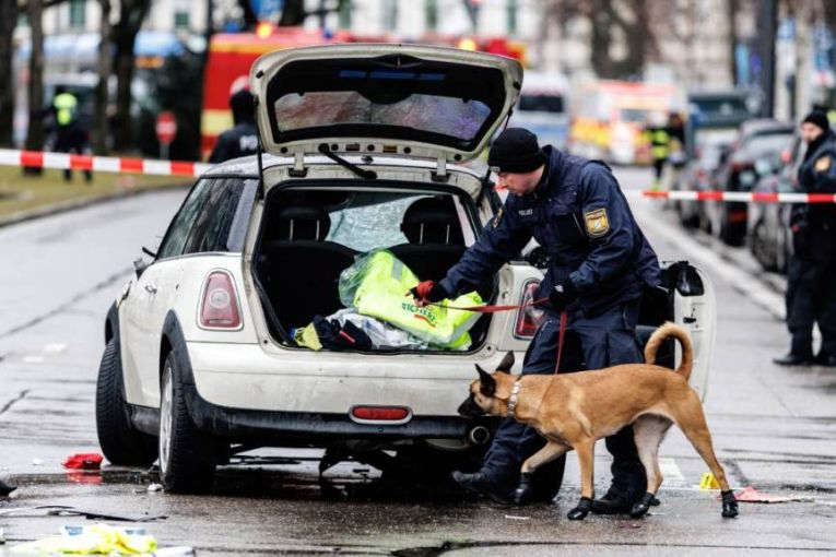 Thumbnail for Car mows down demonstrators in Germany