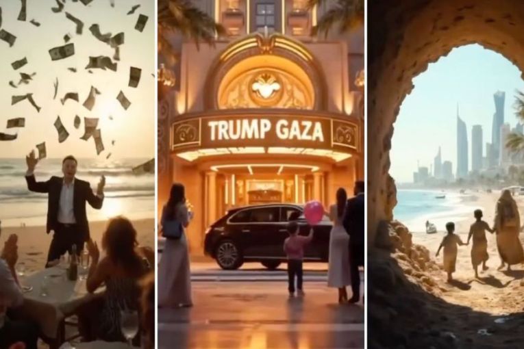 Thumbnail for Trump shocks supporters with 'horrible' Gaza video 