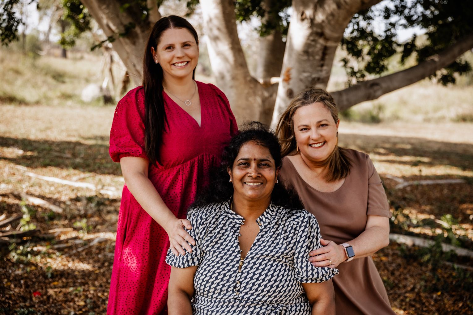 Priya Nadesalingam, along with Biloela local supporters Angela Fredericks  and Bronwyn Dendle, are among the women showcased at the exhibition, In Her Name.

 