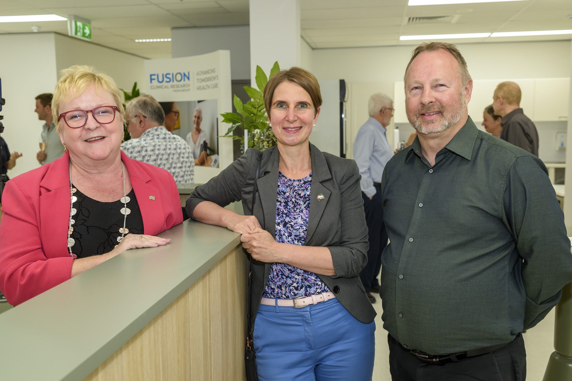 Jane Kelly, Sandra Hack and Nick Lee