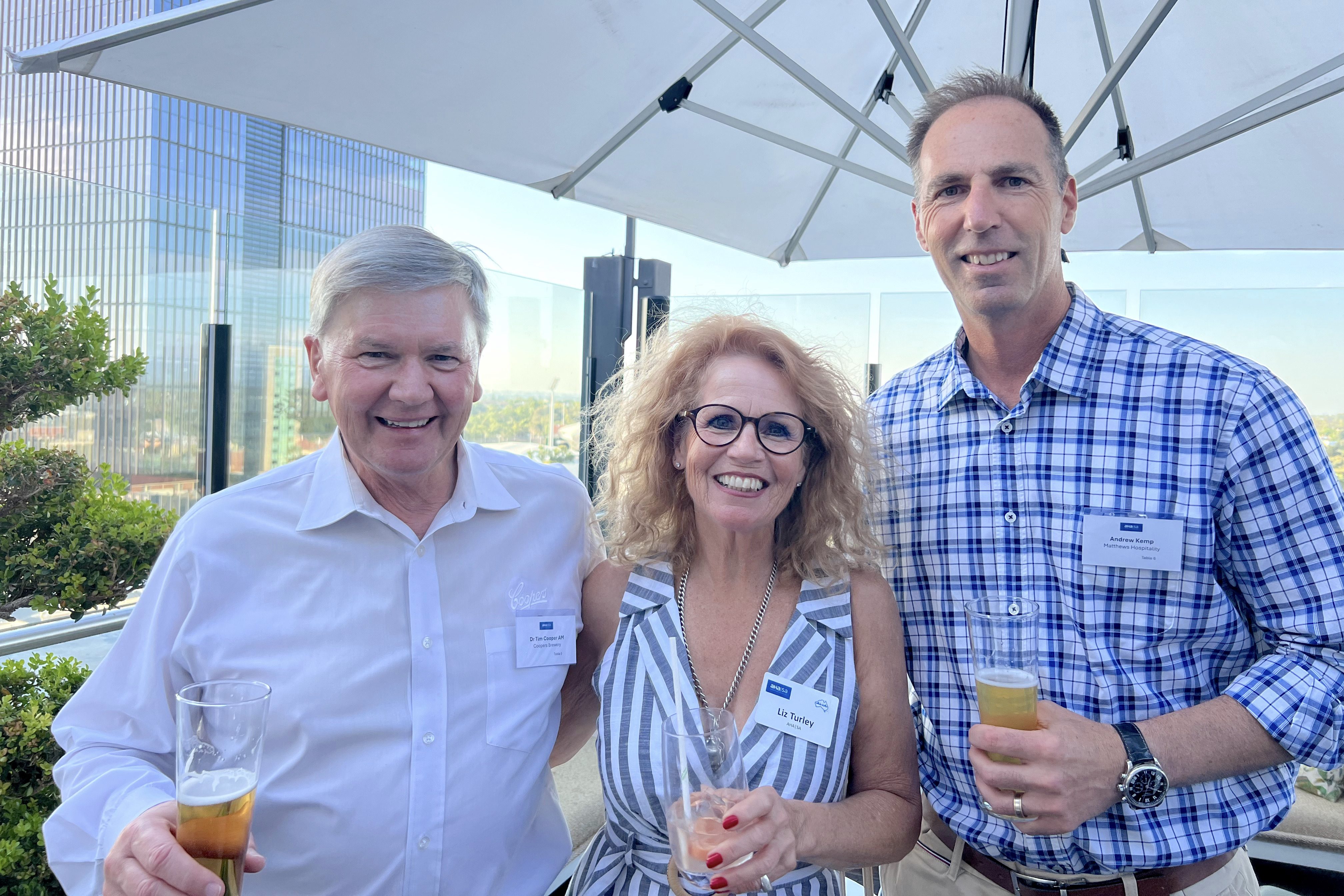 Dr Tim Cooper, Liz Turley and Andrew Kemp