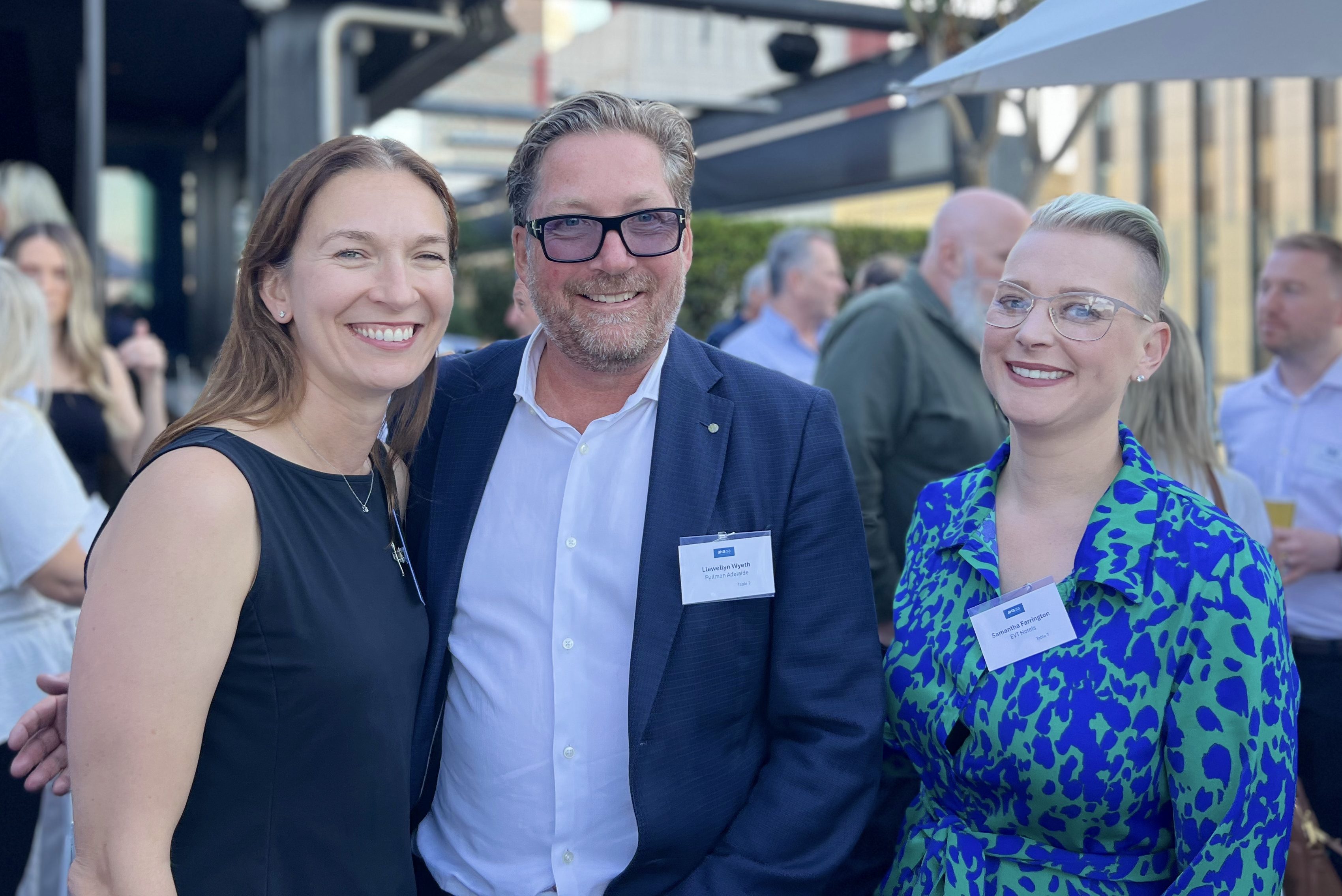 Katherine Taylor, Llewellyn Wyeth and Samantha Farrington