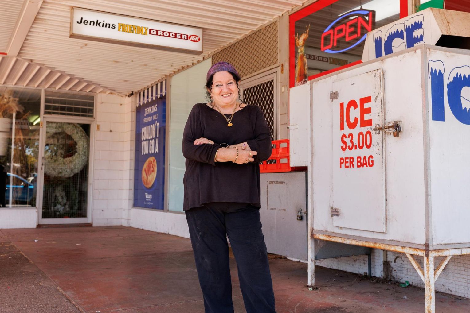 Whyalla grocery store owner Georgette Aragon says residents have a spring back in their step. Image: Isabella Ward/AAP