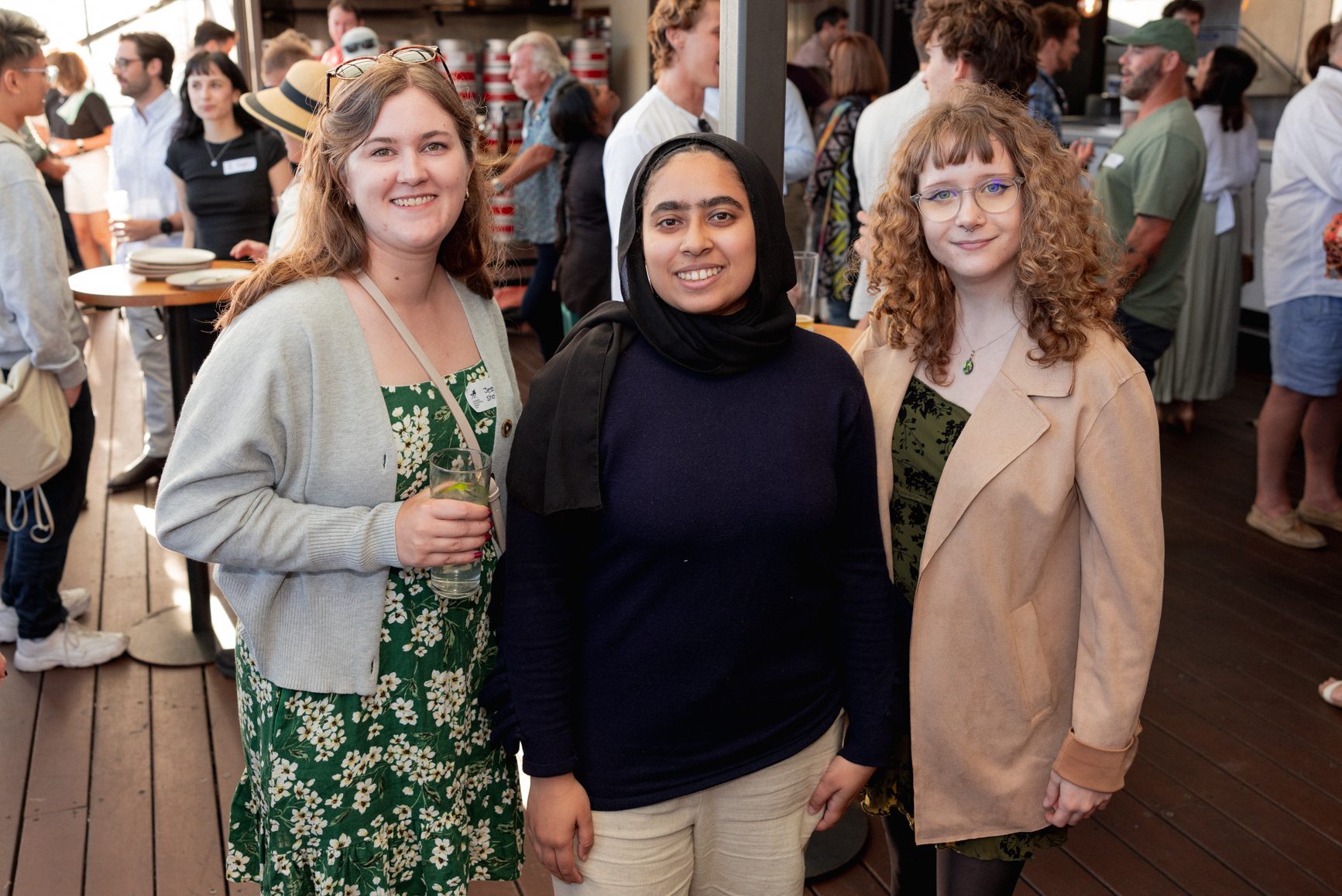 Jessie Showell, Taybah Hamza and Brooke Burns