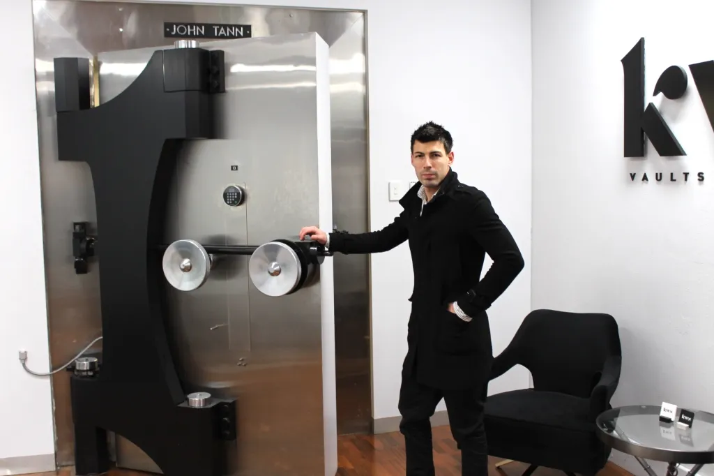 KWS Vaults managing director Jarrad Panes operates a private vault in the former Reserve Bank building. Photo: David Simmons