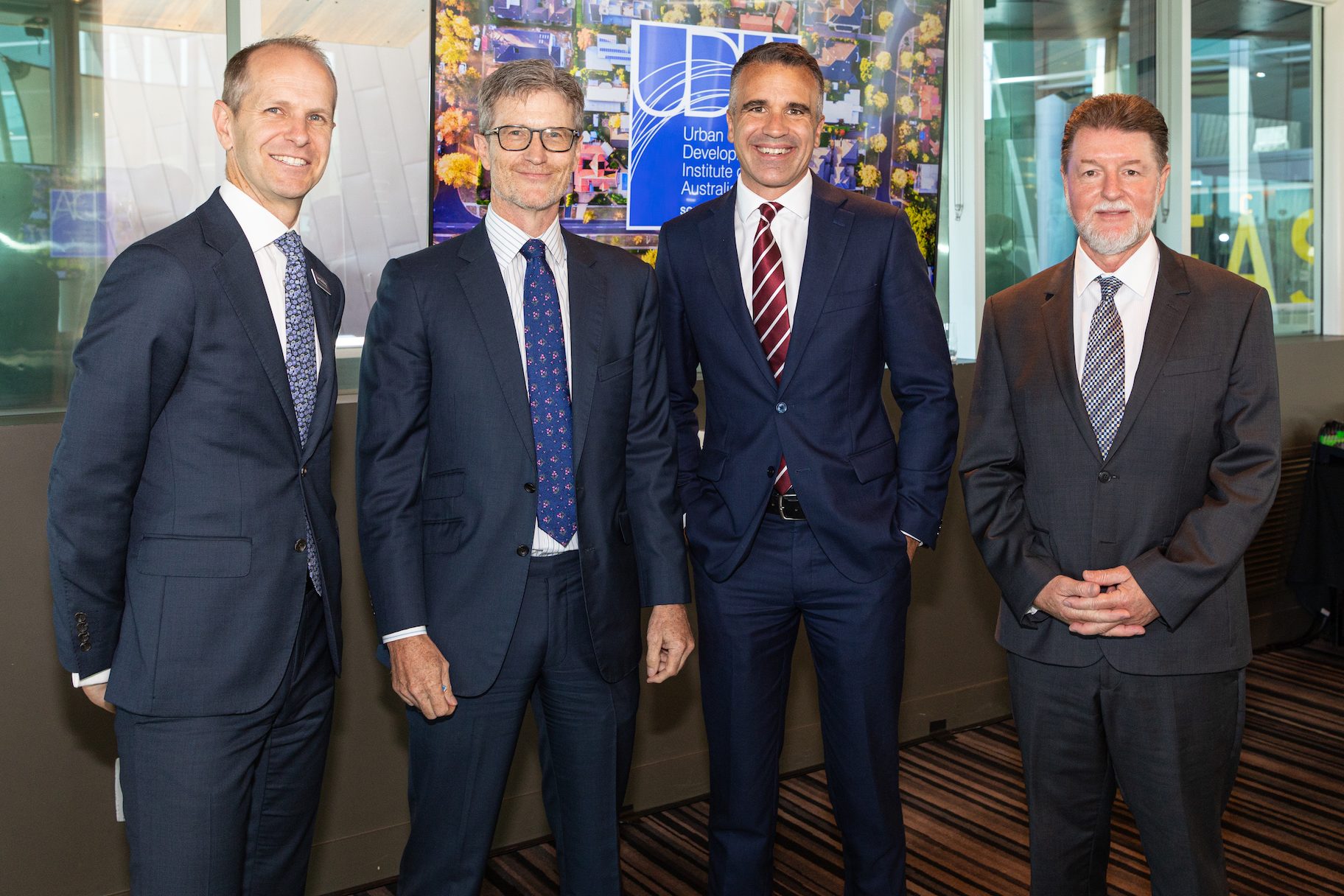 Liam Golding, Michael Hickinbotham, Premier Peter Malinauskas and Mark Pivovaroff