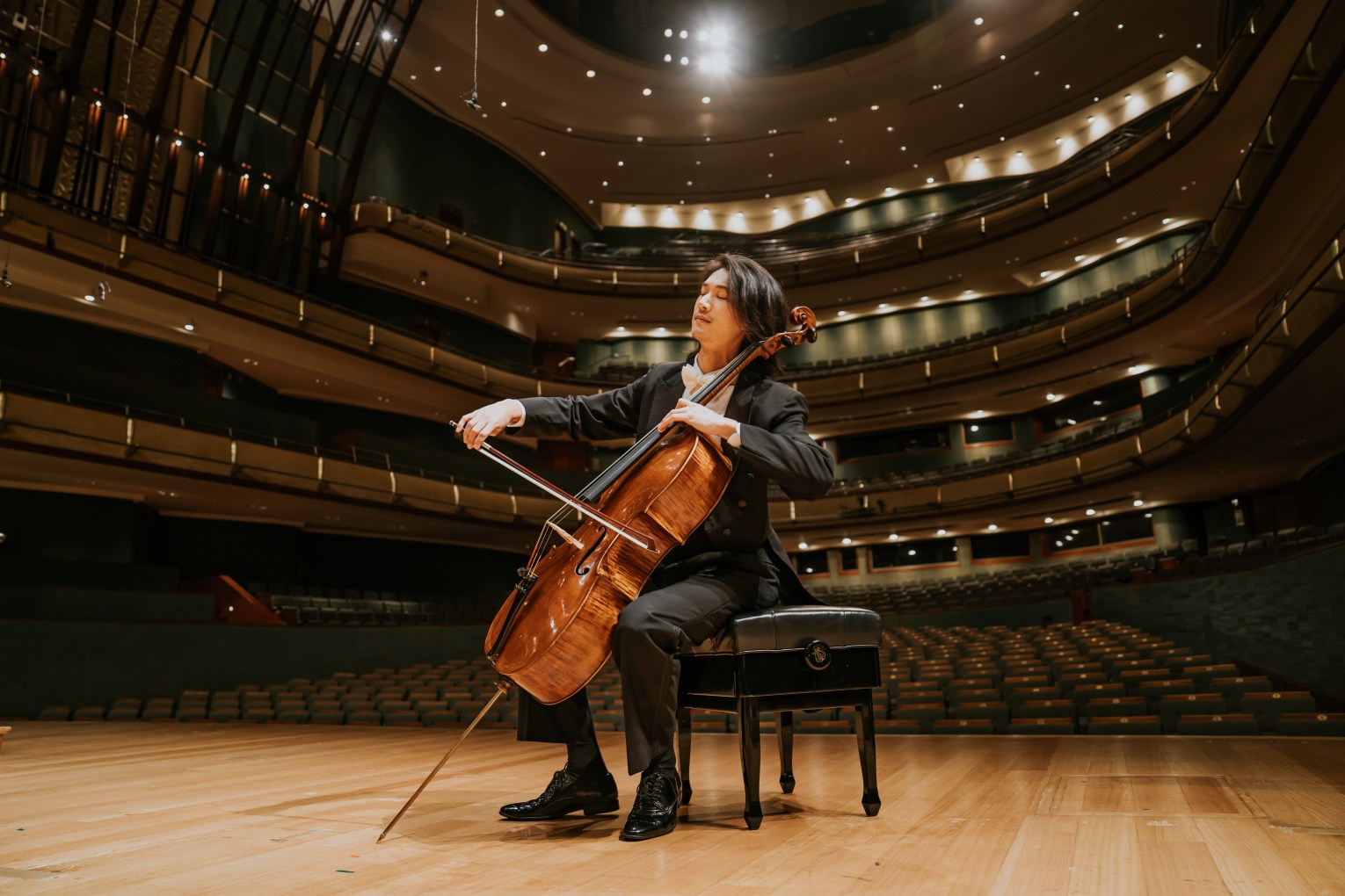 Singapore Symphony Orchestra's principal cellist Pei-Sian Ng will perform solo at QPAC while his brother Pei-Jee sits in for him with the orchestra.