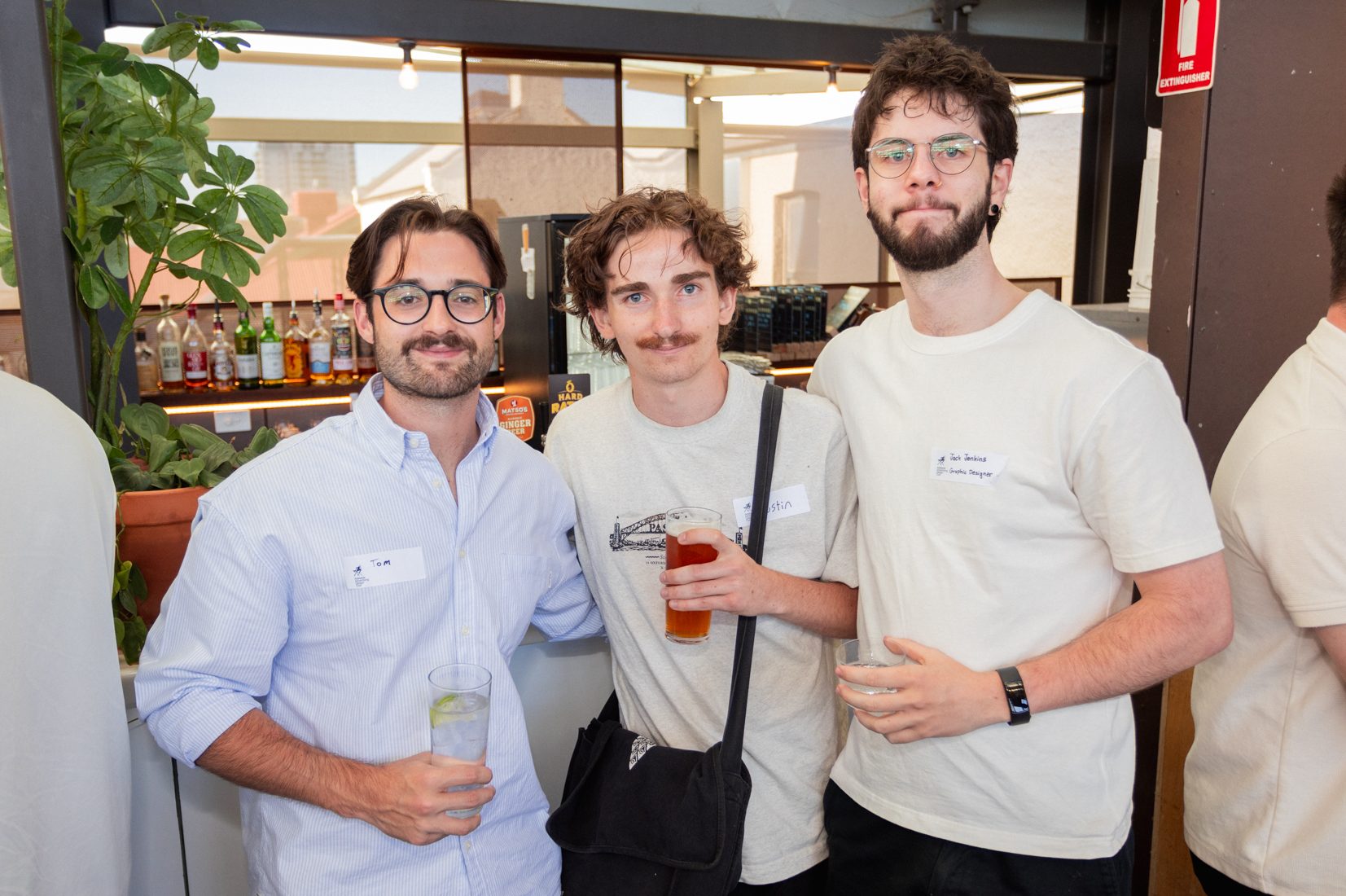 Tom Moularadellis, Austin Riddell and Jack Jenkins