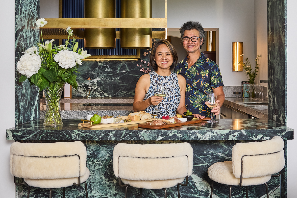 Susan and Tan Chau in their spectacular Burnside kitchen.