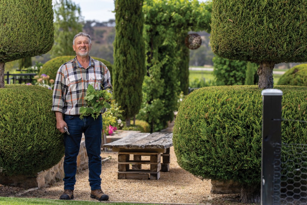 Peter Bellosguardo finds peace and solitude in tending to his garden at Birdwood. He will open Bellosguardo Estate to the public through Open Gardens SA on March 22 and 23, 2025.