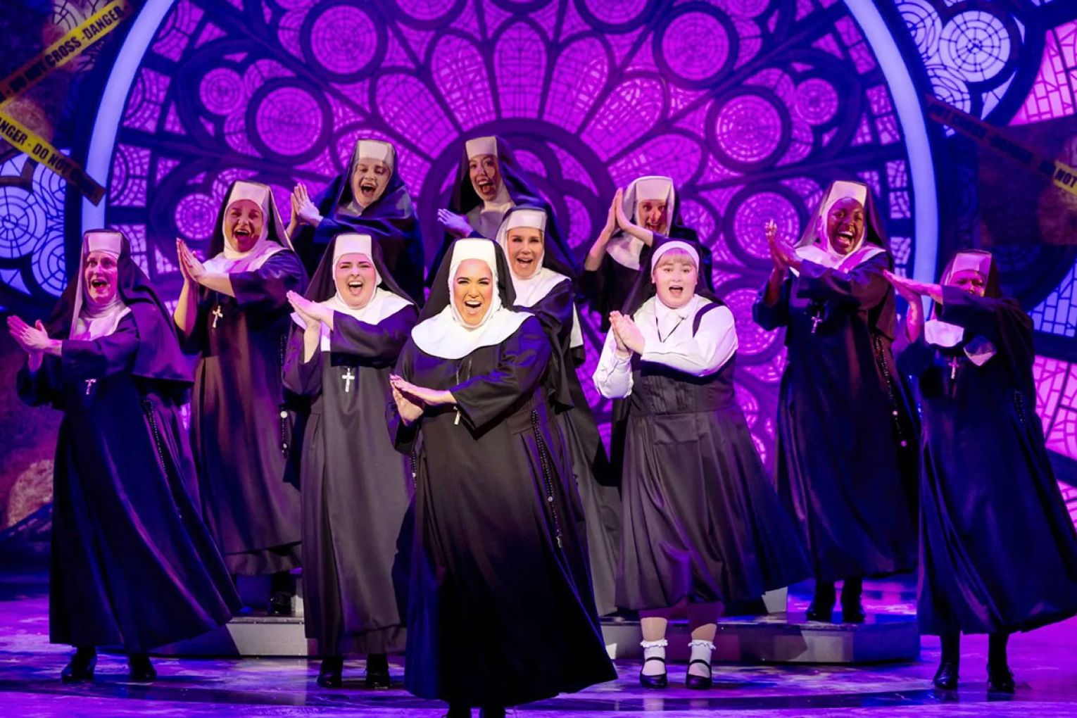 Casey Donovan leads a star-studded cast in the stage version of Sister Act. Photo: Daniel Boud / Supplied