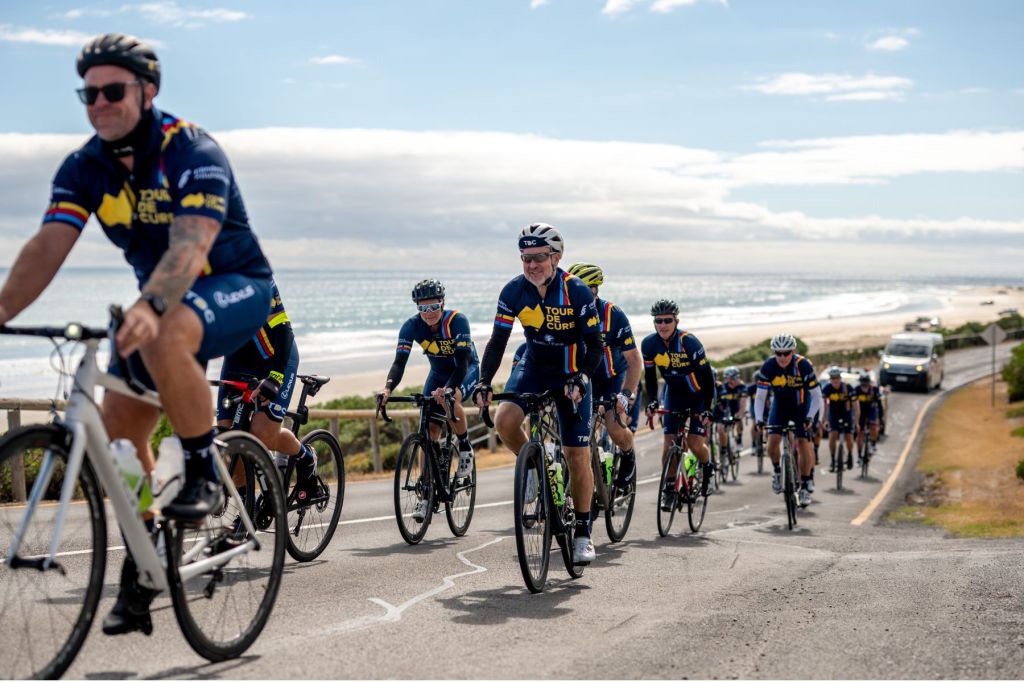 3 pelotons of riders will traverse regional South Australia as part of the Tour de Cure’s national movement. Image: supplied. 