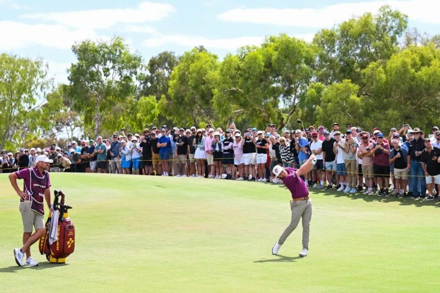 LIV Golf 2025 delivered $81.46 million to the SA economy, 14 per cent more than the 2024 event, according to the state government. Photo: AAP/Michael Errey