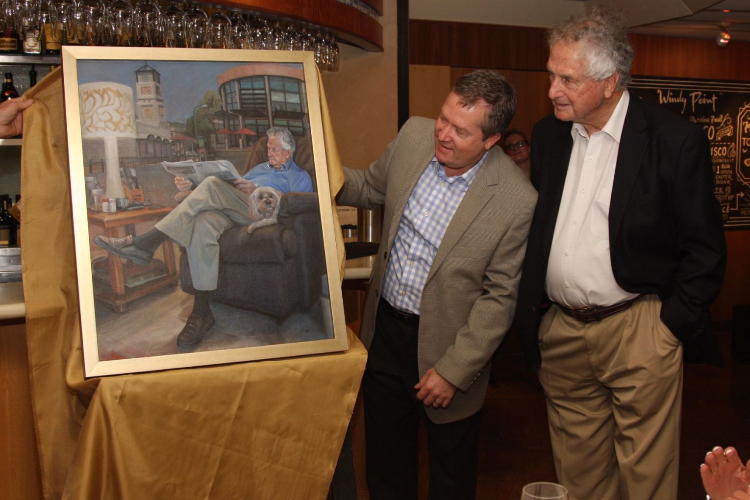 Andrew and Noel Taplin at Noel's 90th birthday. Photo: Supplied