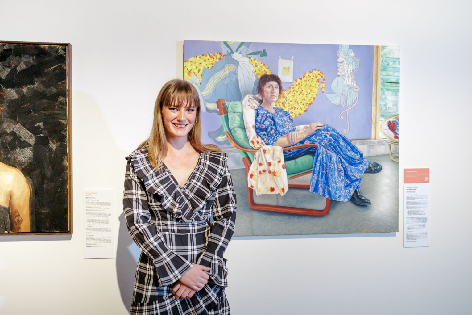 Imogen Corbett won the $50,000 Lord Mayor's Prize at last year's Brisbane Portrait Prize, with a painting of fellow artist Natalya Hughes.
